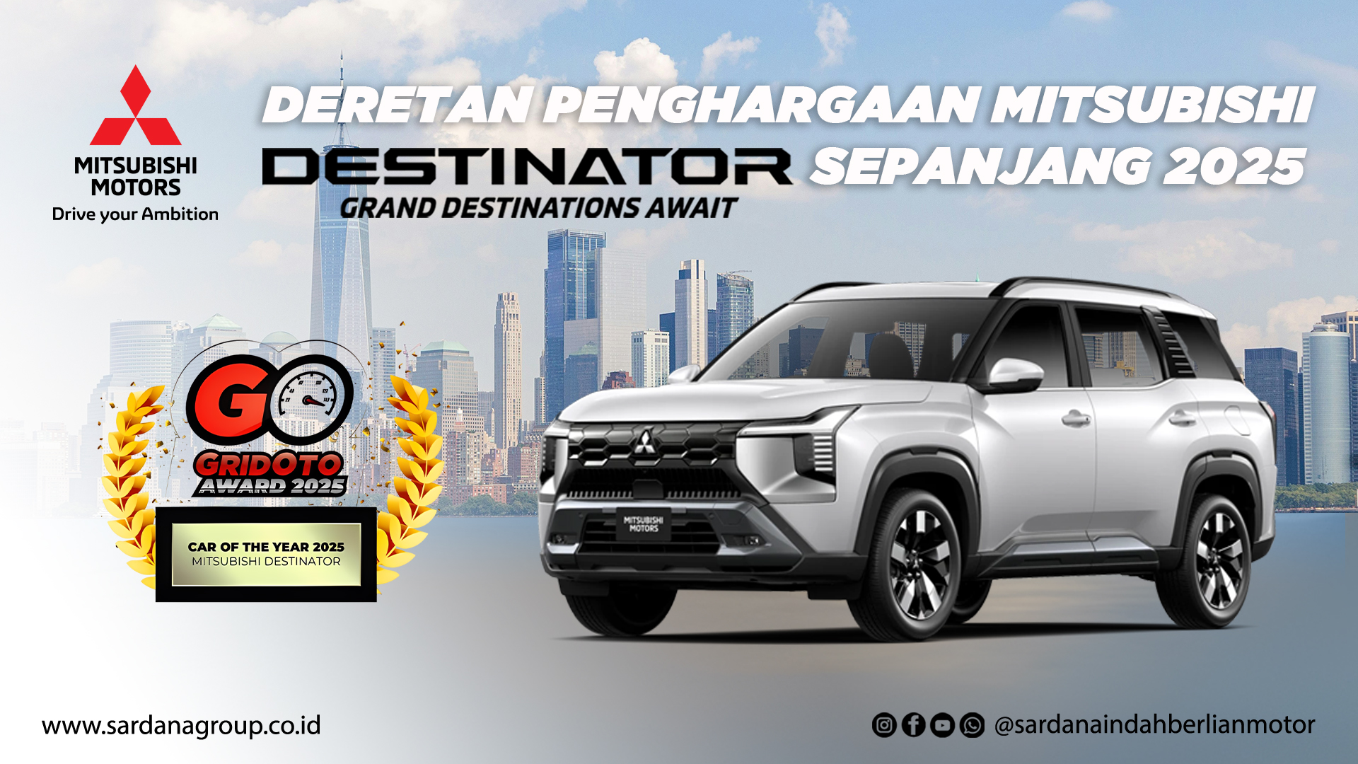 Deretan Penghargaan Mitsubishi Destinator Sepanjang Tahun 2025